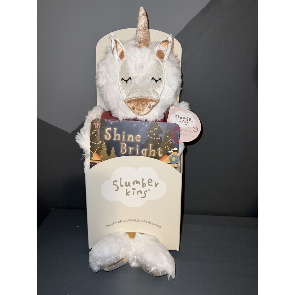 Slumberkins Shine Bright Unicorn Kin - Special Edition - Single Stuffie Plushie